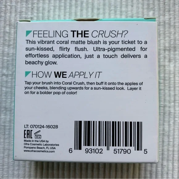 OFRA COSMETICS PRESSED BLUSH - CORAL CRUSH - Picture 4 of 7